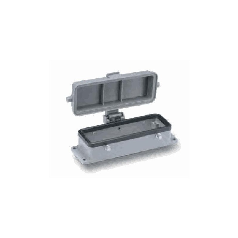 Embase encastrée 24B, Aluminium moulé sous pression, Alliage de zinc moulé, IP65, Sortie basse
